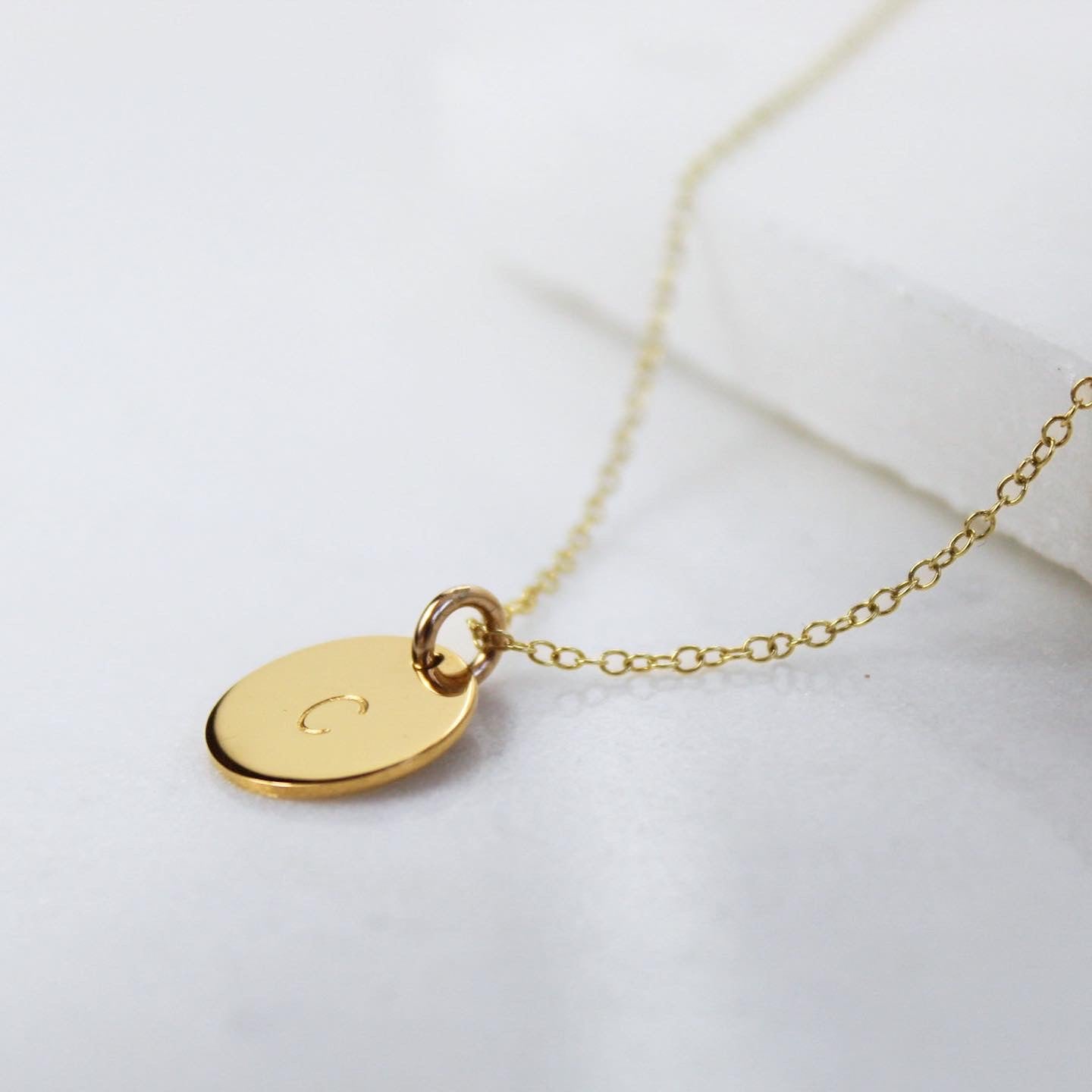 Midi Disc Necklace - Gold