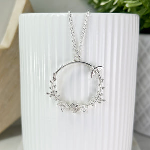 Botanical Hoop Necklace