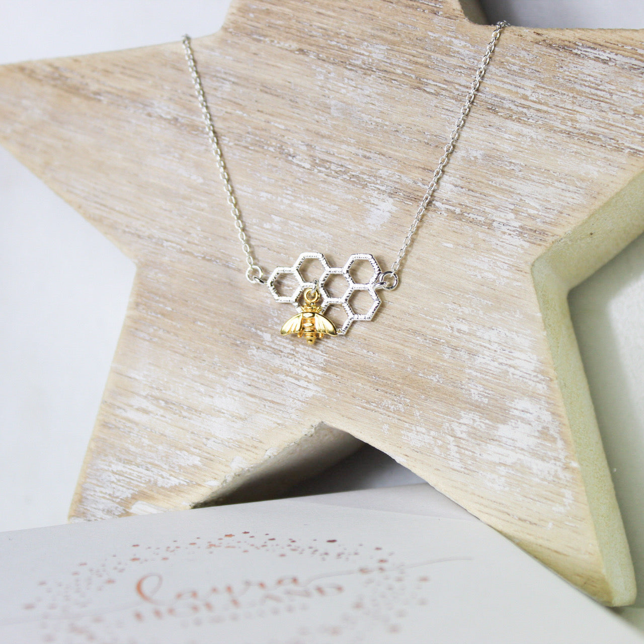 Silver Worker Bee Necklace